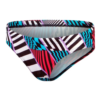 Culotte de bain à taille basse élastiquée motif/style rayures contrastées SPEEDO