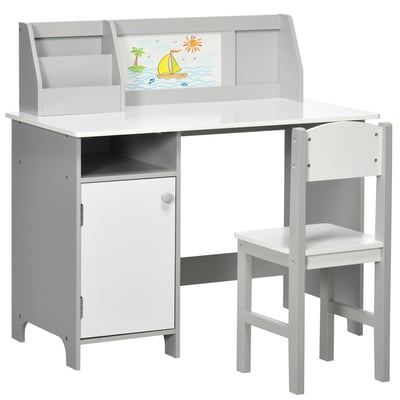 Bureau d'étude pour enfants avec chaise MDF HOMCOM