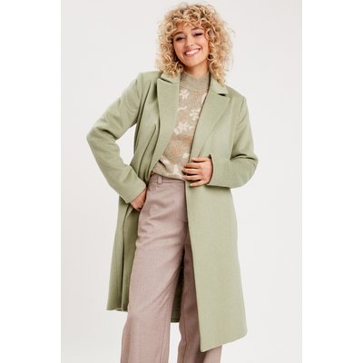 Manteau long droit ceinturé CACHE CACHE