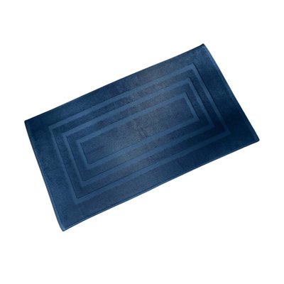 Tapis de bain eponge Uni indigo DOUCEUR D'INTÉRIEUR