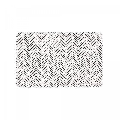 Tapis de bain antidérapant imprimé chevron RAY GUY LEVASSEUR