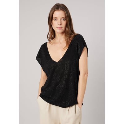 Pull ample femme en maille brillante VEYRA DEELUXE