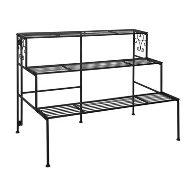 Etagère à plantes pliante en fer 3 niveaux JARDINDECO