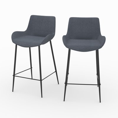 Lot de 2 chaises pour îlot central en tissu 65 cm - PIRATA RENDEZ-VOUS DÉCO