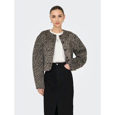 Manteau court imprimé léopard JDY