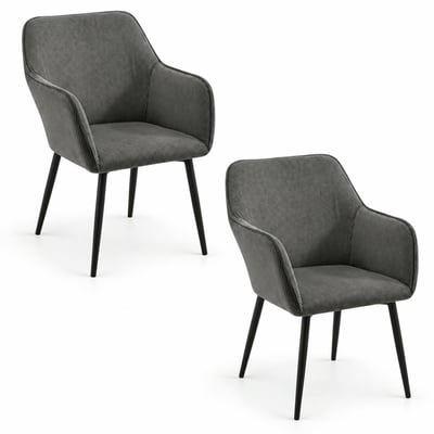 Fauteuil de table en velours cotelé (lot de 2) MALMOE PIER IMPORT