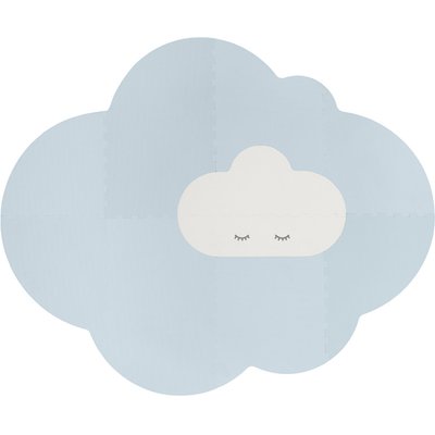 Grand tapis de jeu nuage bleu QUUT