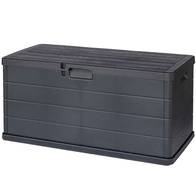 Coffre de jardin gris anthracite 118x59x57cm 340L WADIGA