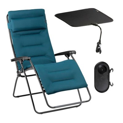 Ensemble Fauteuil Relax matelassé XL avec Ombrelle et Porte-Gobelet - RSX CLIP XL LAFUMA MOBILIER