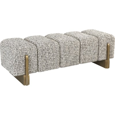 Banc capitonné piètement métal RECOLLECTION