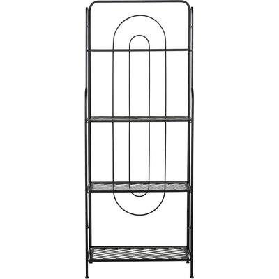 Étagère métallique noire élégante pour intérieur moderne RECOLLECTION