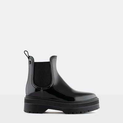 Boots de pluie vegan à plateforme NETTY LEMON JELLY