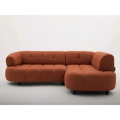 Canapé d'angle convertible 3 places en tissu lisse, LOVELY BOBOCHIC