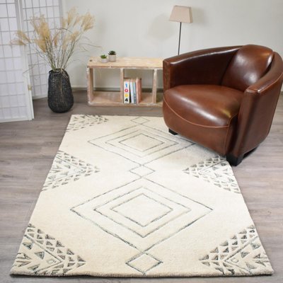 Tapis salon et chambre fait à la main en laine HARITAGE UN AMOUR DE TAPIS