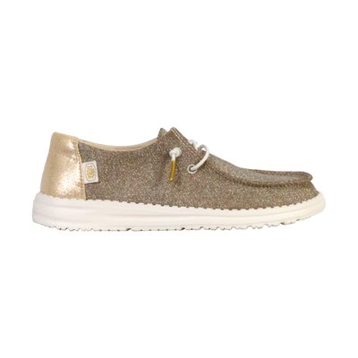Mocassin à Lacets Wendy Metallic Sparkle HEY