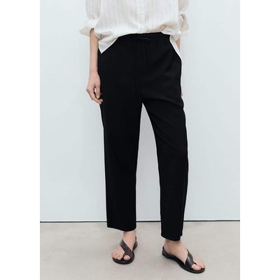 Pantalon fluide taille élastique MANGO
