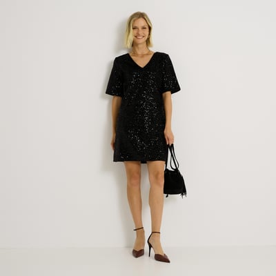 Robe 2 en 1 en sequins GRAIN DE MALICE