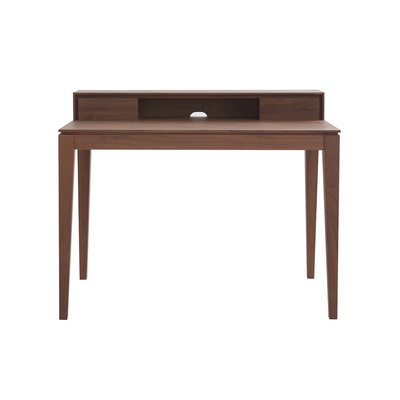 Bureau avec rangements bois foncé noyer L110 cm SEKRET MILIBOO