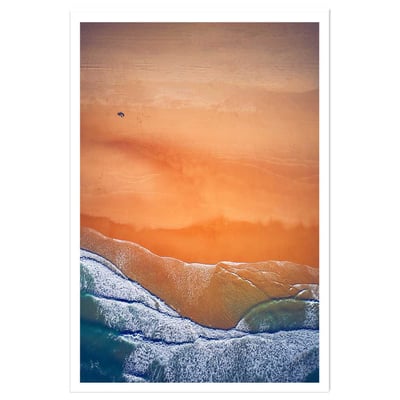 Affiche plage terre de sienne HEXOA