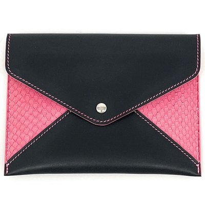 Porte-papiers en cuir de python français OMB édition Haute-couture OH MY BAG