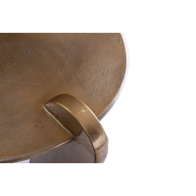 Table basse ronde en aluminium doré D85 - CHLOE AMADEUS
