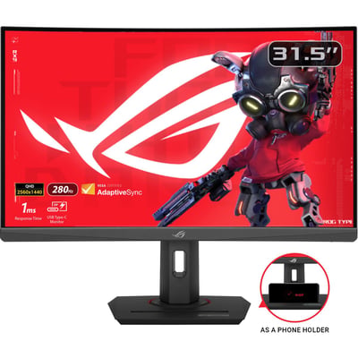 Ecran PC Gamer ROG XG32WCMS 32" Incurvé 1500R QHD 280Hz Fast VA HDR 400 HDMI 2.1 Adaptive-Sync ASUS