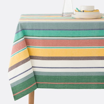 Nappe rayures coton lavé tissé-teint, Antika LA REDOUTE INTERIEURS