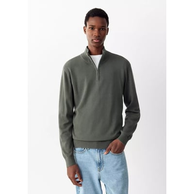 Pull-over col roulé fermeture Éclair MANGO TEEN