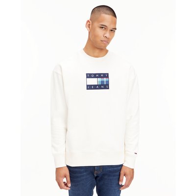 Cotton Relaxed Fit Sweatshirt with Chest Patch TOMMY JEANS