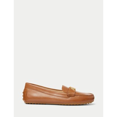 Barnsbury Leather Loafers with Round Toe LAUREN RALPH LAUREN