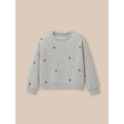Sweat brodé en coton biologique CYRILLUS
