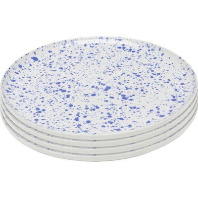 Lot de 4 assiettes plates, PARTITO KARE DESIGN