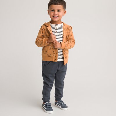 Conjunto casaco com fecho + calças jogging, em moletão LA REDOUTE COLLECTIONS