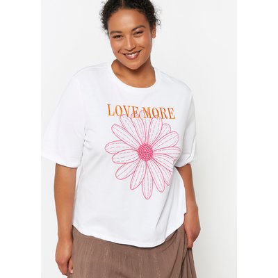 T-shirt à message fleuri LOLALIZA