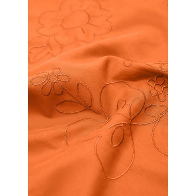 Foulard en coton broderie florale MANGO