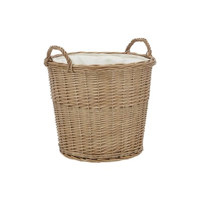 Corbeille en osier miel et coton AUBRY GASPARD
