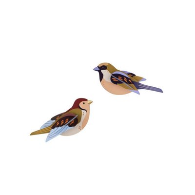 Oiseaux décoratifs moineaux  Sparrows set de 2 STUDIO ROOF