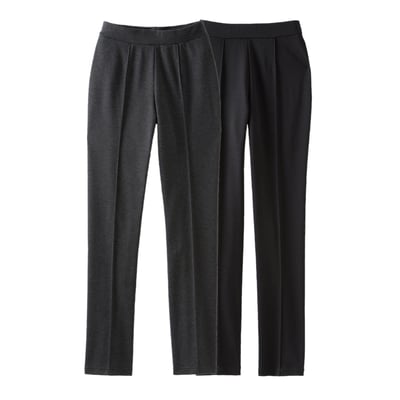 Pantalons maille milano - Lot de 2 DAMART