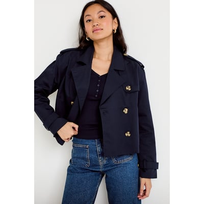 Trench droit court col tailleur CACHE CACHE