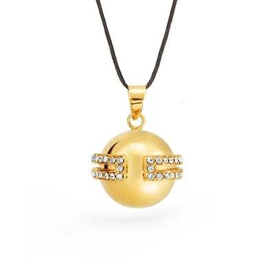 Bola de grossesse - Déesse - Doré Or - Cristaux Swarovski CACHE COEUR