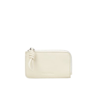 Portefeuille zippé petit format en cuir de vache à grain fin MARC O'POLO