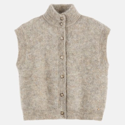 Gilet sans manches, col montant, ALIBOU DES PETITS HAUTS