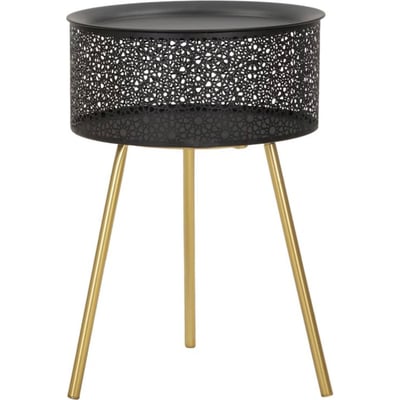 Table d'appoint ronde en fer ajouré GLAM RECOLLECTION