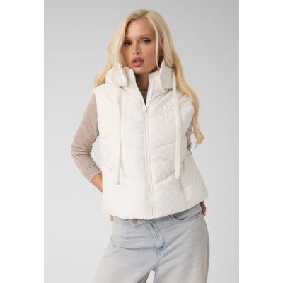 Gilet Matelassé Court À Logo GUESS