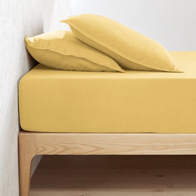 Hoeslaken in gewassen linnen, omslag 30 cm, Linot LA REDOUTE INTERIEURS