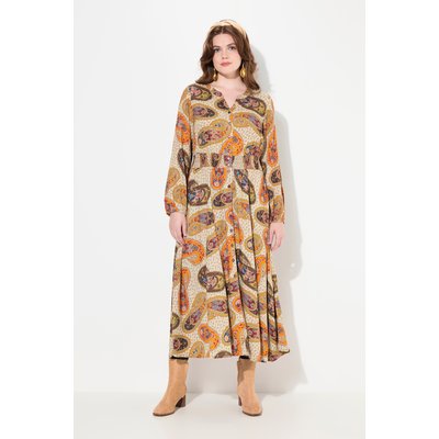 Robe maxi décolleté en V et manches longues ULLA POPKEN