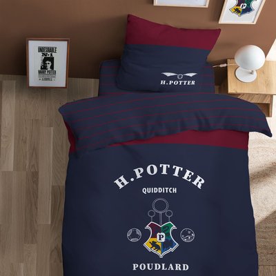 Parure de lit imprimée 100% coton, STRIPE HARRY POTTER