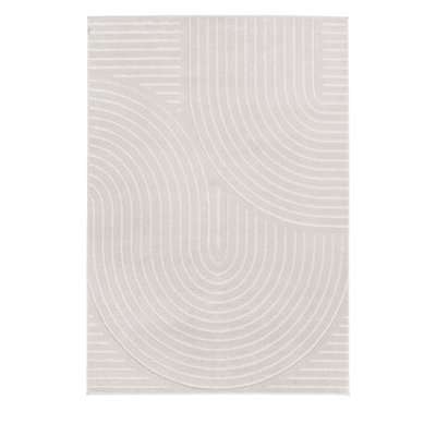 Tapis contemporain à motif géométrique - NORA DRAWER