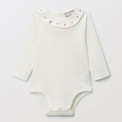 Body manches longues à col en coton BIO GOTS BOUT'CHOU