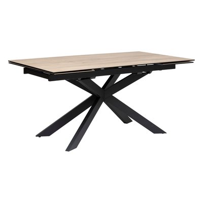 Table à manger extensible en céramique et métal pour 6 à 8 personnes ATMOSPHERA